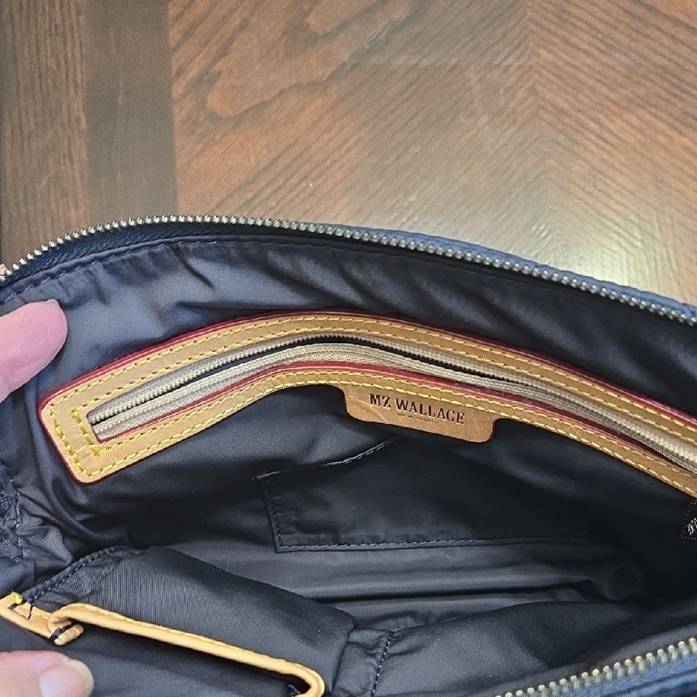 MZ Wallace Navy Quilted Shoulder Bag - Picture 4 of 9